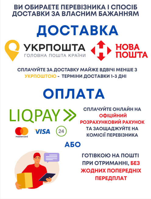 Способи доставки та оплати